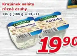 ESO MARKET Krajánek saláty nabídka