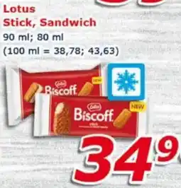 ESO MARKET Lotus Stick, Sandwich nabídka