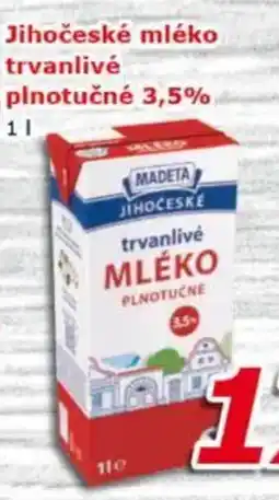 ESO MARKET MADETA Jihočeské mléko trvanlivé plnotučné 3,5% nabídka