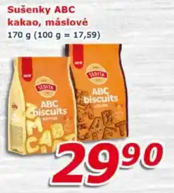 ESO MARKET Sušenky ABC kakao, máslové nabídka