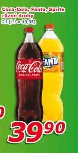 ESO MARKET Coca-Cola, Fanta, Sprite nabídka