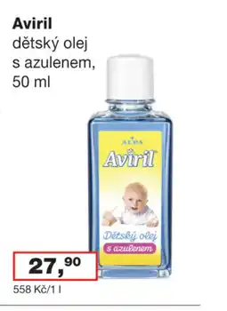 Ráj drogerie Aviril dětský olej s azulenem nabídka