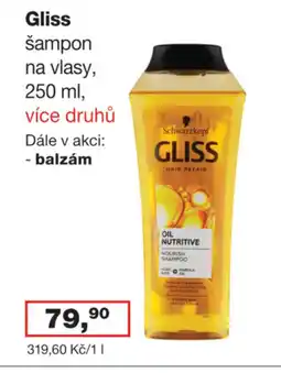 Ráj drogerie Gliss šampon na vlasy nabídka