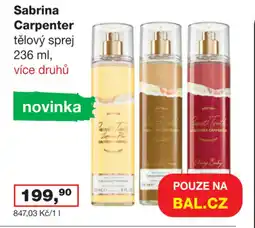 Ráj drogerie Sabrina Carpenter tělový sprej nabídka