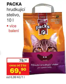 Ráj drogerie PACKA hrudkující stelivo nabídka