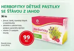 mojelekarna.cz Herbofitky dětské pastilky se šťávou z jahod nabídka