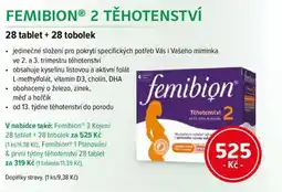 mojelekarna.cz Femibion® 2 těhotenství nabídka