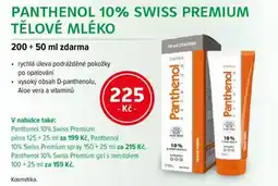 mojelekarna.cz Panthenol 10% Swiss premium tělové mléko nabídka