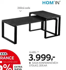 XXXLutz Sada konferenčních stolků, 2dílná nabídka