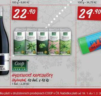 Coop Hygienické kapesníky nabídka