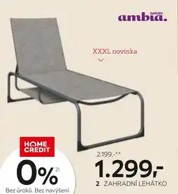 XXXLutz Zahradní lehátko nabídka