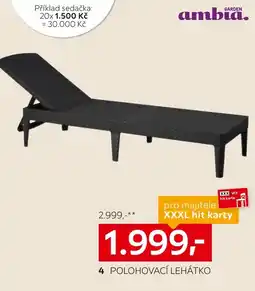 XXXLutz Polohovací lehátko nabídka