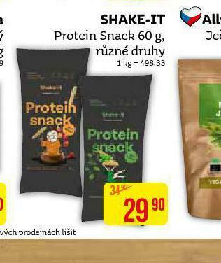 Teta Shake-it protein snack nabídka