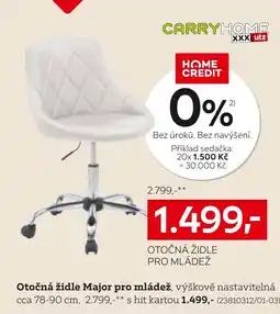 XXXLutz Otočná židle Major pro mládež nabídka