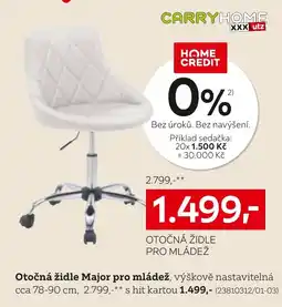 XXXLutz Otočná židle Major pro mládež nabídka