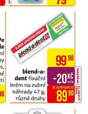 Teta Blend a dent fixační krém nabídka