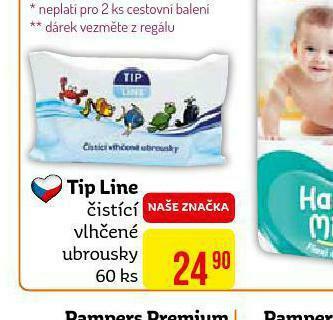 Teta Tip line čistící vlhčené ubrousky nabídka