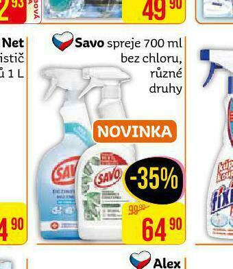 Teta Savo spreje bez chloru nabídka
