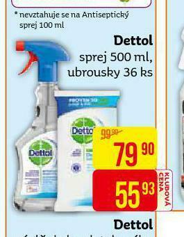 Teta Dettol ubrousky nabídka