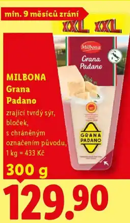 Lidl MILBONA Grana Padano nabídka
