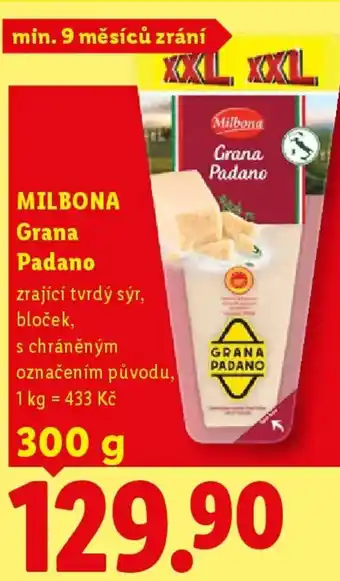 Lidl MILBONA Grana Padano nabídka