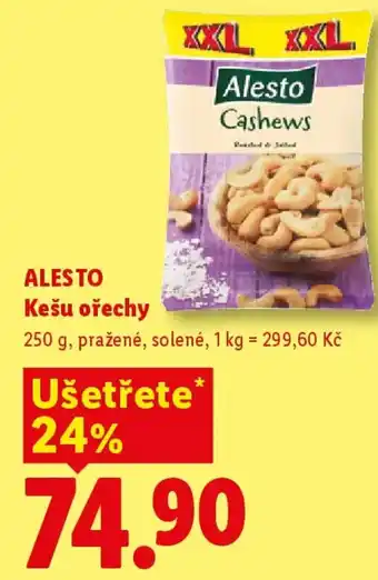 Lidl ALESTO Kešu ořechy nabídka