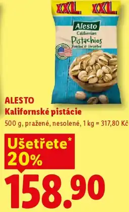 Lidl ALESTO Kalifornské pistácie nabídka