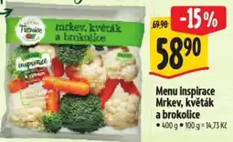 Albert Menu inspirace Mrkev, květák a brokolice nabídka