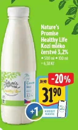 Albert Nature's Promise Healthy Life Kozí mléko čerstvé 3,2% nabídka
