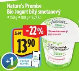Albert Nature's Promise Bio Jogurt bílý smetanový nabídka