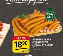 Flop VÍDEŇSKÉ PÁRKY VE SKOPOVÉM STŘÍVKU PRÉMIUM nabídka