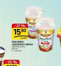 Flop KRAJANKA JOGURTOVÝ NÁPOJ vybrané druhy nabídka