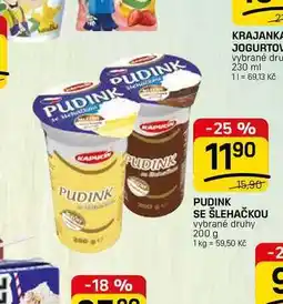 Flop PUDINK 15,90 SE ŠLEHAČKOU vybrané druhy nabídka