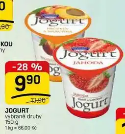 Flop JOGURT vybrané druhy nabídka