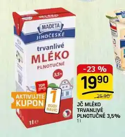Flop JČ MLÉKO TRVANLIVÉ PLNOTUČNÉ 3,5% nabídka