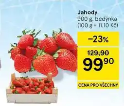 Tesco Jahody, 900 g, bedýnka nabídka
