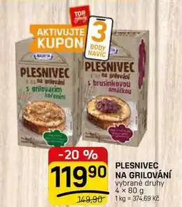 Flop PLESNIVEC NA GRILOVÁNÍ vybrané druhy nabídka