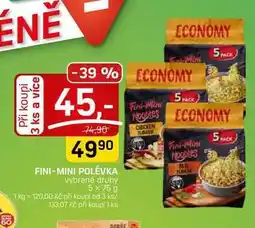Flop FINI-MINI POLÉVKA vybrané druhy nabídka