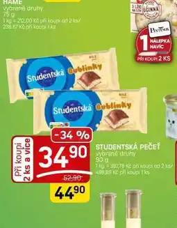 Flop STUDENTSKÁ PEČEŤ nabídka