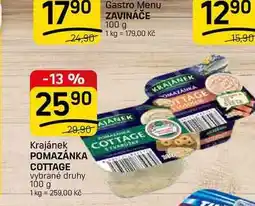 Flop POMAZÁNKA COTTAGE vybrané druhy nabídka