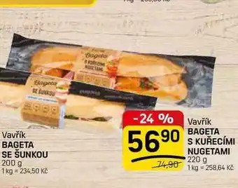 Flop BAGETA S KUŘECÍMI NUGETAMI nabídka