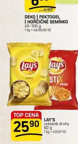 Flop LAY'S vybrané druhy nabídka