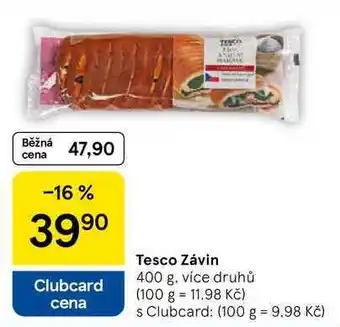 Tesco Tesco Závin, 400 g, více druhů nabídka
