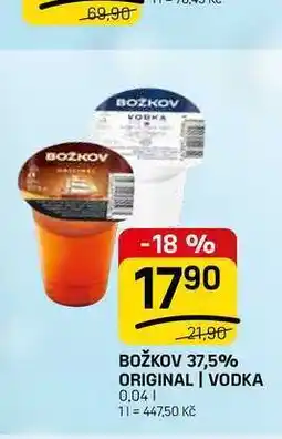 Flop BOŽKOV 37,5% ORIGINAL VODKA nabídka