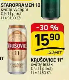 Flop KRUŠOVICE 11* světlý ležák 0,5 plech nabídka