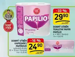 Flop DOBRÝ VÝBĚR Kapesníky papírové 10x10ks nabídka