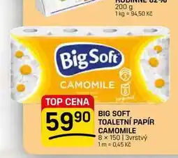 Flop BIG SOFT TOALETNÍ PAPÍR CAMOMILE 8 × 150 | 3vrstvý nabídka