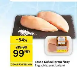 Tesco Tesco Kuřecí prsní řízky, 1 kg, chlazené, balené nabídka