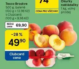 Tesco Tesco Broskve, 500 g, balené nabídka