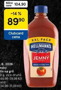 Tesco HELLMANN'S jemný kečup nabídka